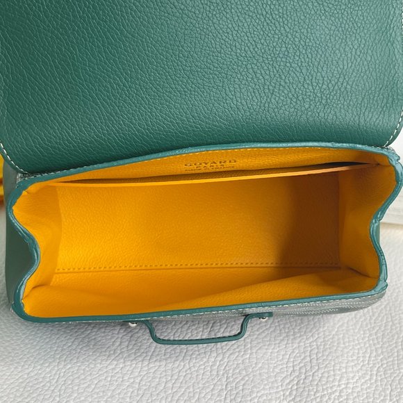 Goyard Green Saigon Souple (Supple) Mini Top Handle Bag - Picture 10 of 12